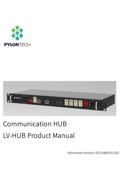 pylontech lv hub manual